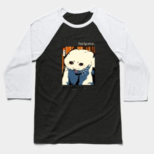 SAD CAT MEME Baseball T-Shirt